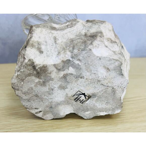 Vintage Crystal & Rock Len Chodirker Canadian Artist Paperweight MCM Decor - Picture 6 of 10